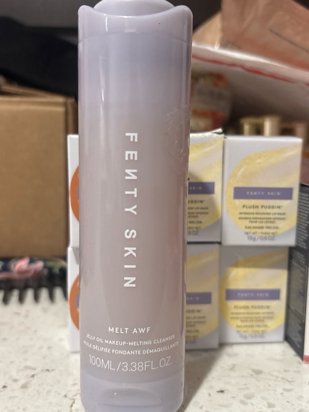 Fenty Skin Melt AWF Jelly Oil Makeup-Melting Cleanser - Light Lavender